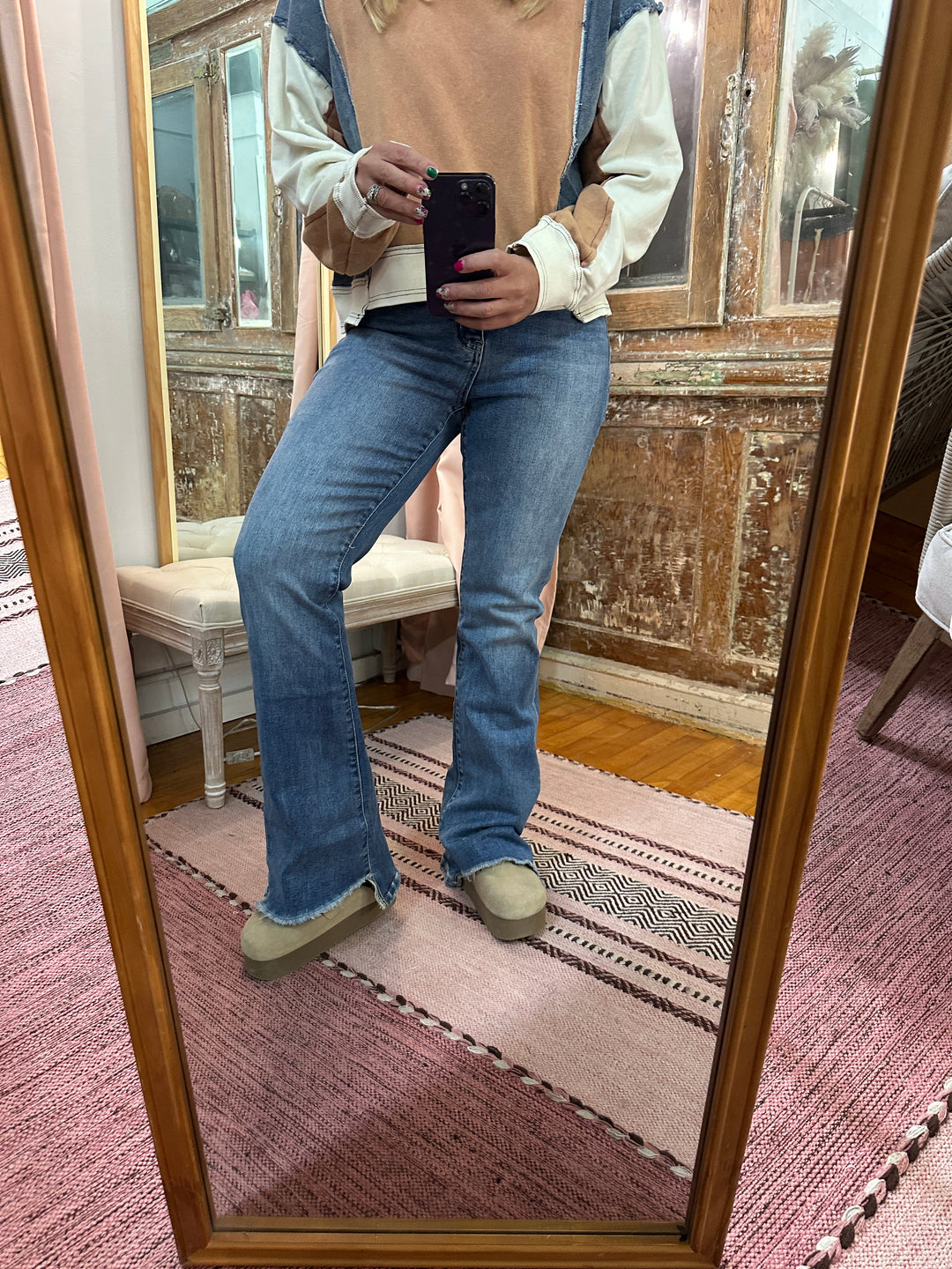 Lovervet Slant Cut Flare Hem