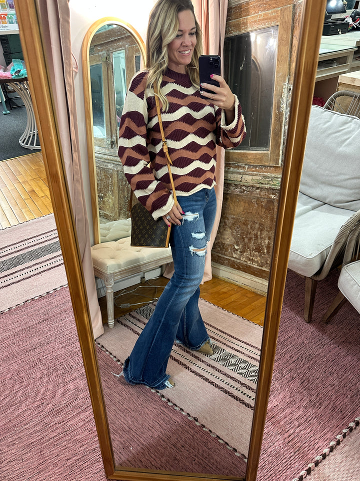Wavy Stripe Sweater