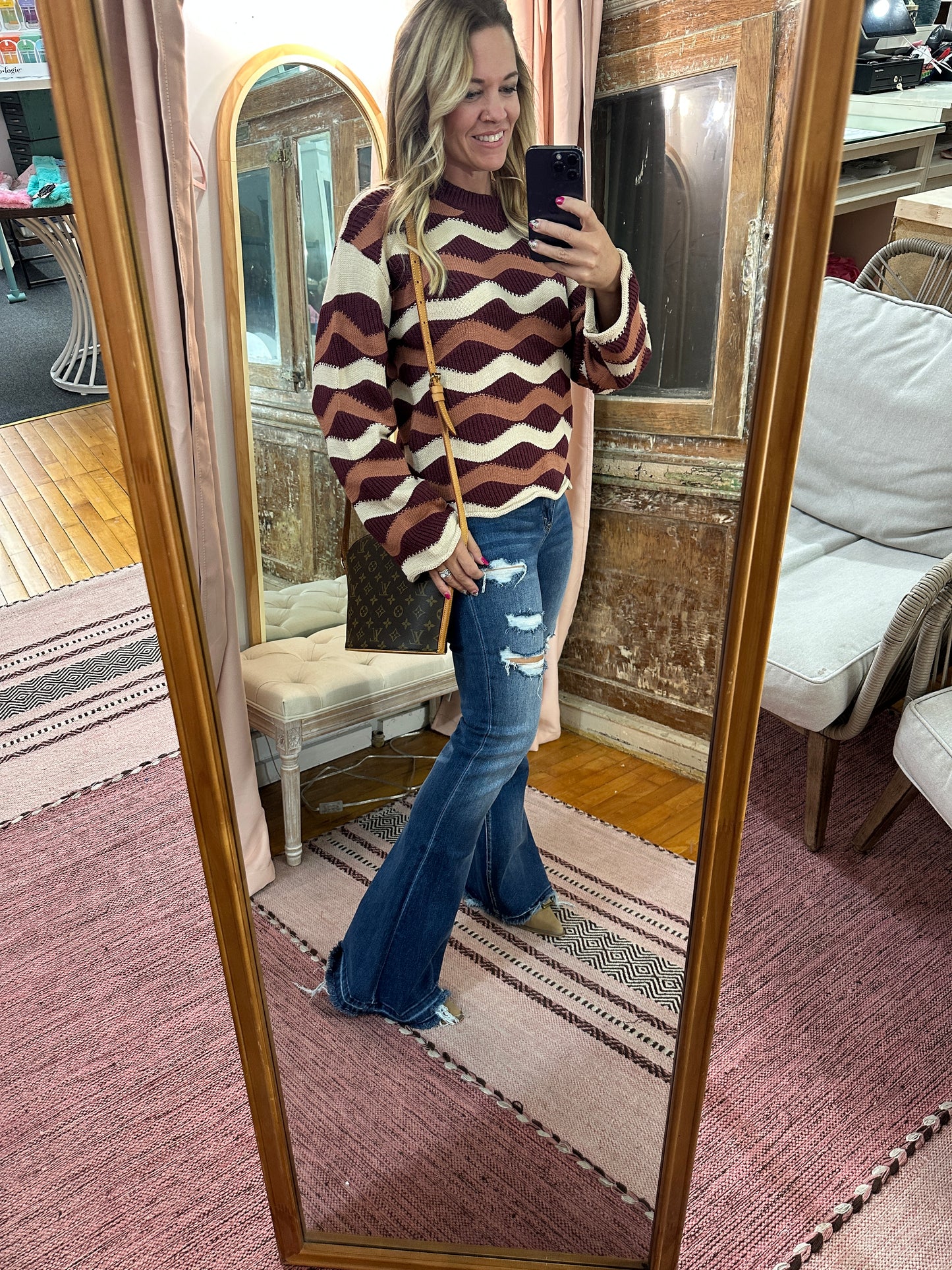 Wavy Stripe Sweater