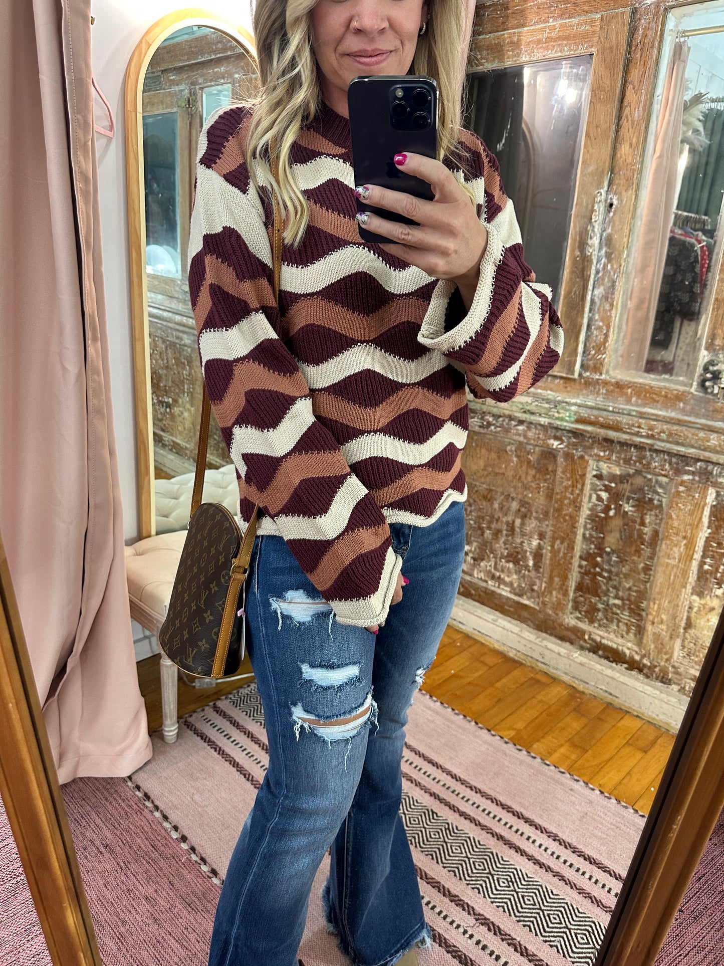 Wavy Stripe Sweater