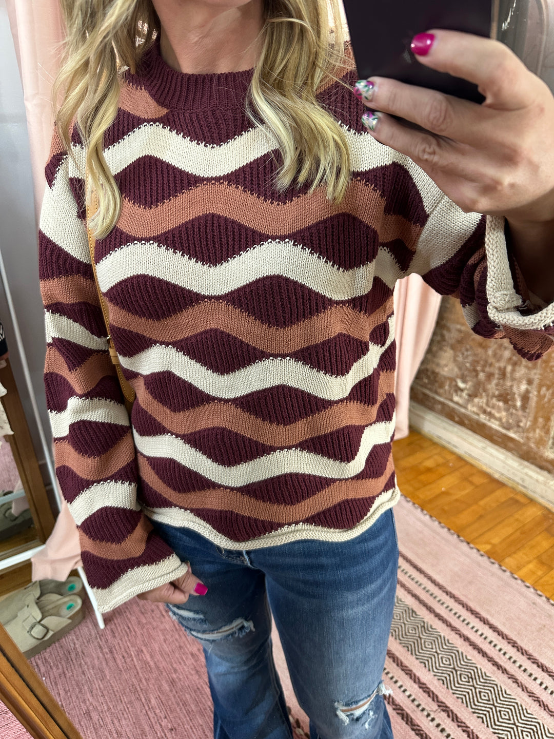 Wavy Stripe Sweater
