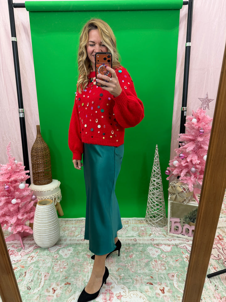 Confetti Sequence Sweater