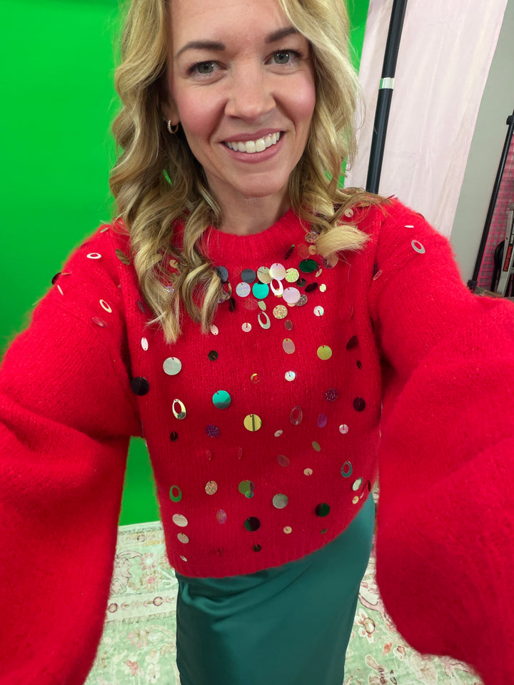 Confetti Sequence Sweater