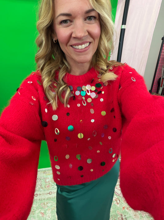Confetti Sequence Sweater