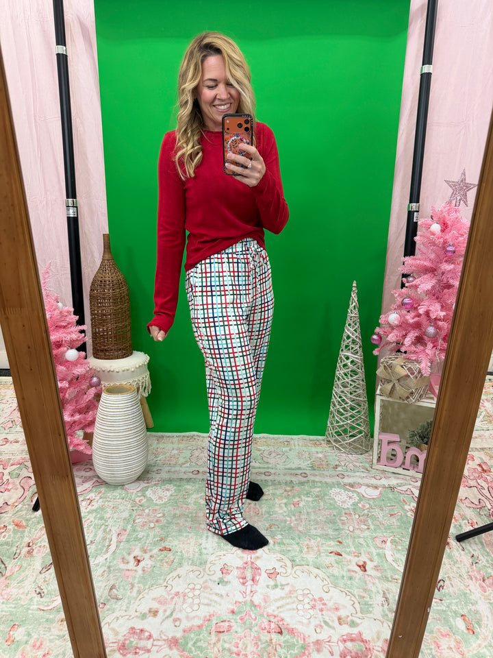 Unisex Plaid Christmas PJ Pants