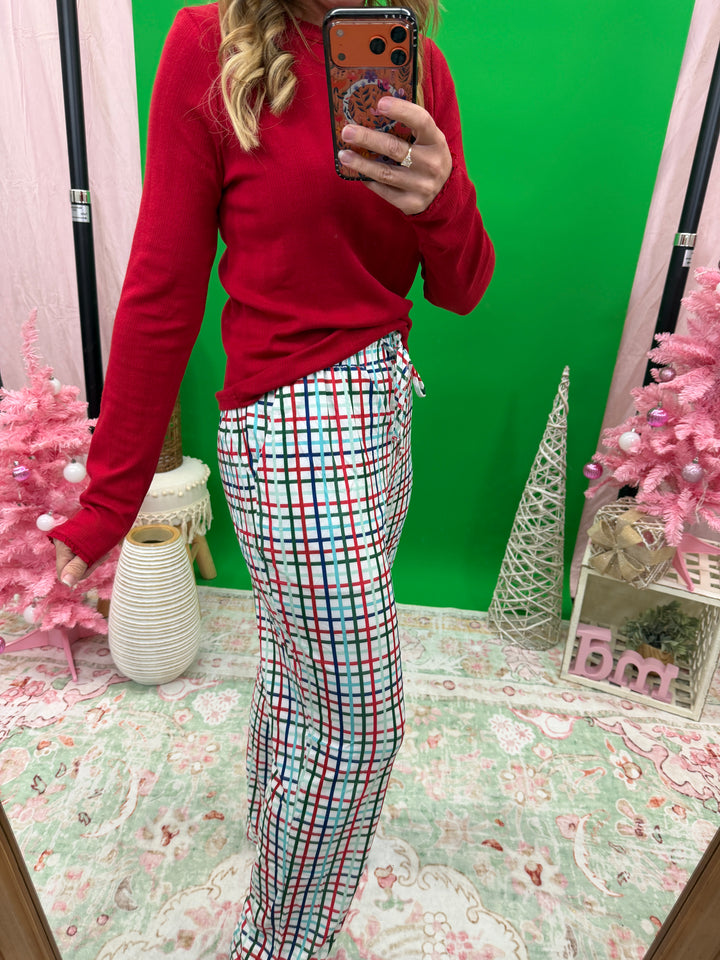 Unisex Plaid Christmas PJ Pants