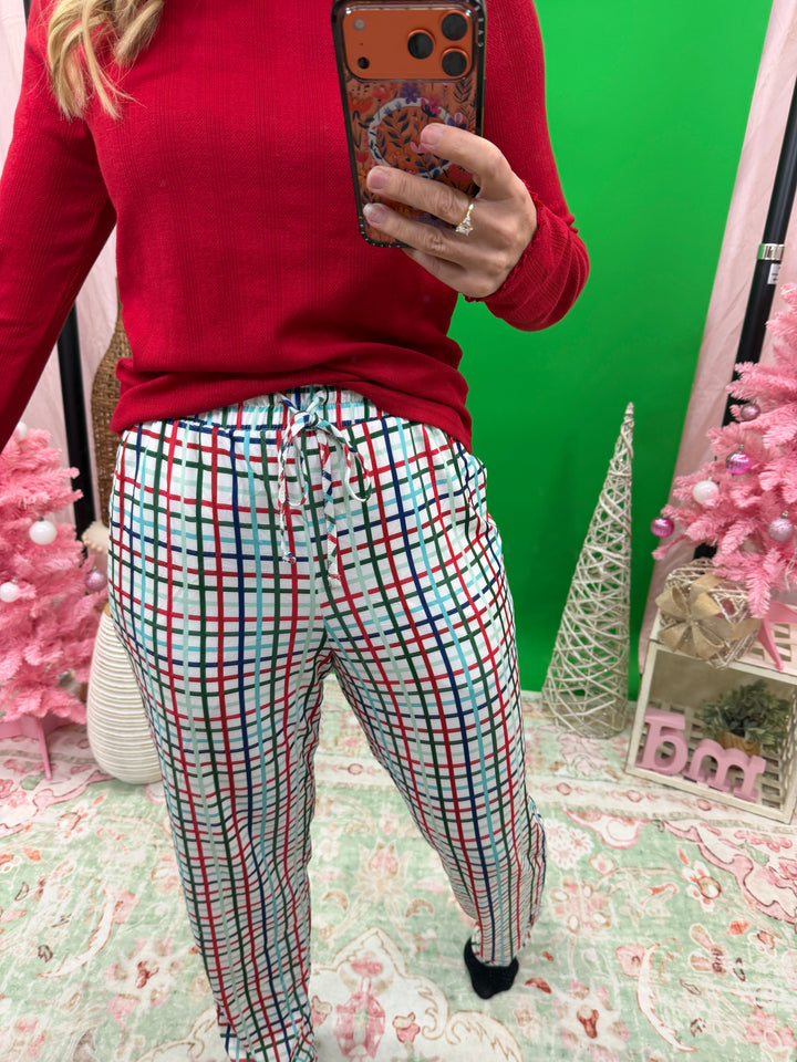 Unisex Plaid Christmas PJ Pants