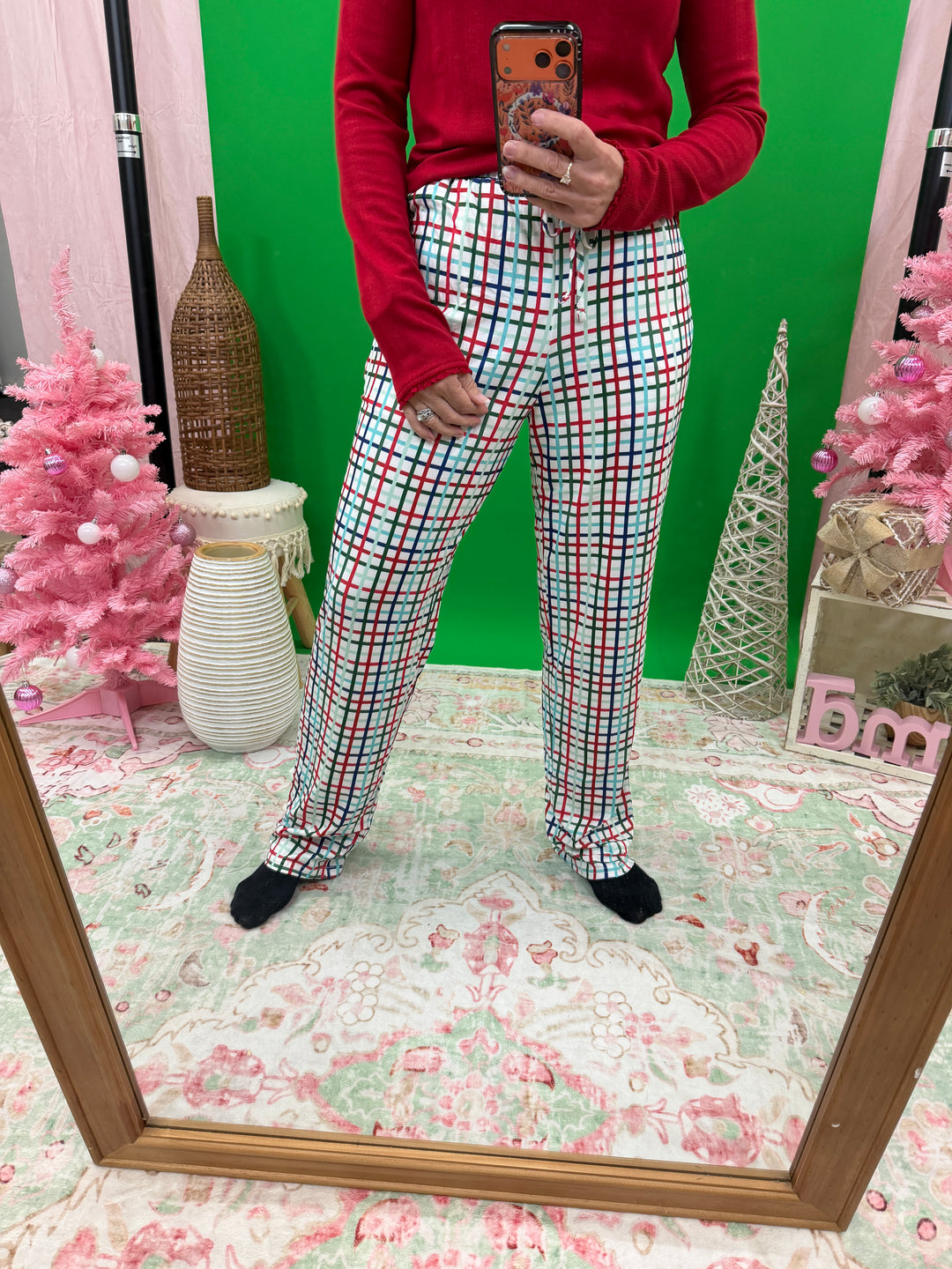 Unisex Plaid Christmas PJ Pants