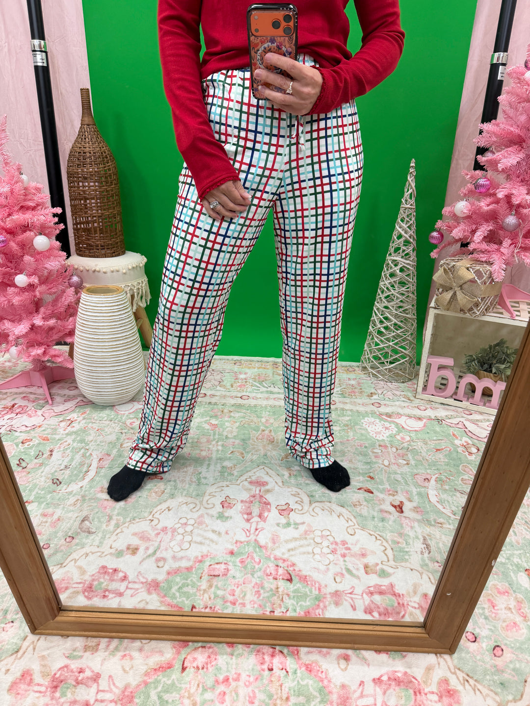 Unisex Plaid Christmas PJ Pants