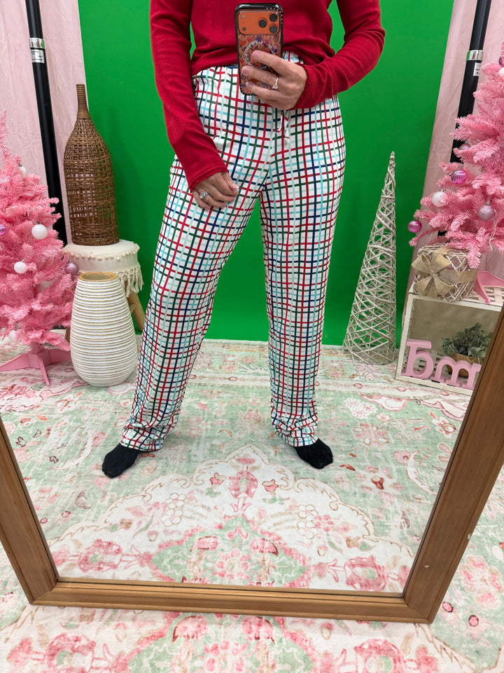 Unisex Plaid Christmas PJ Pants