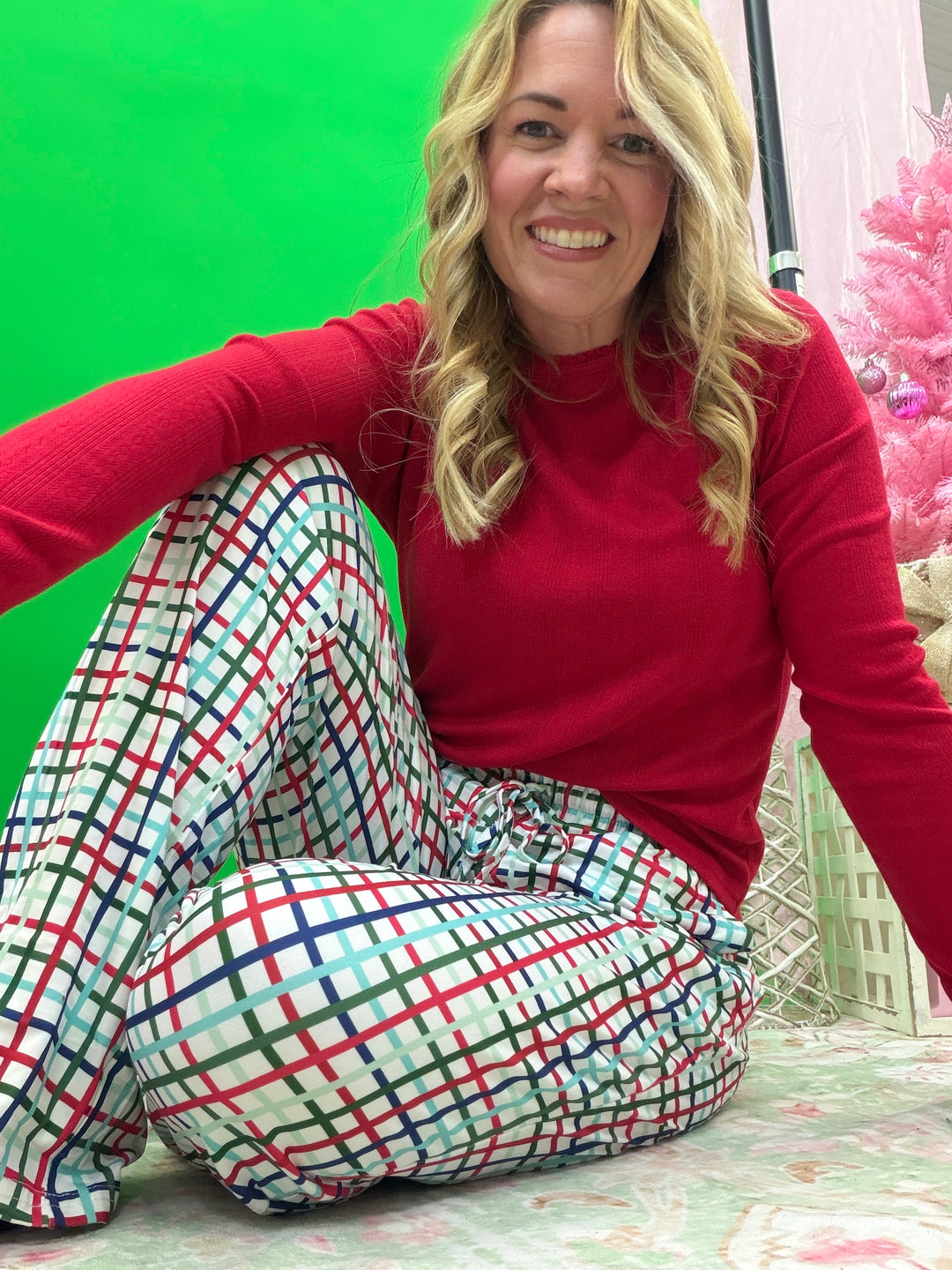 Unisex Plaid Christmas PJ Pants
