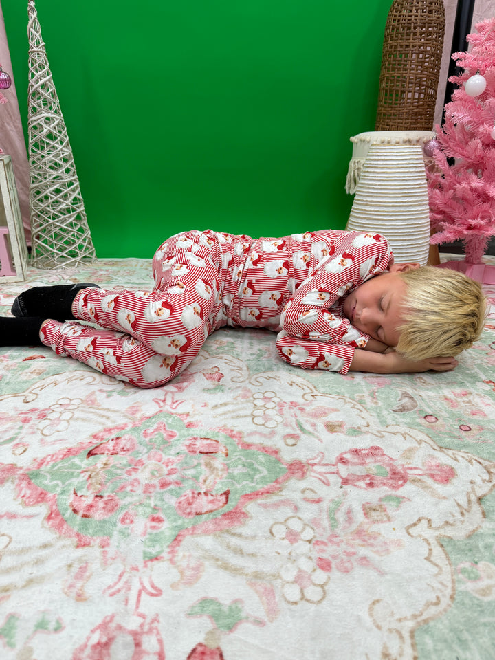 Kids Santa Baby Red Pj Sets