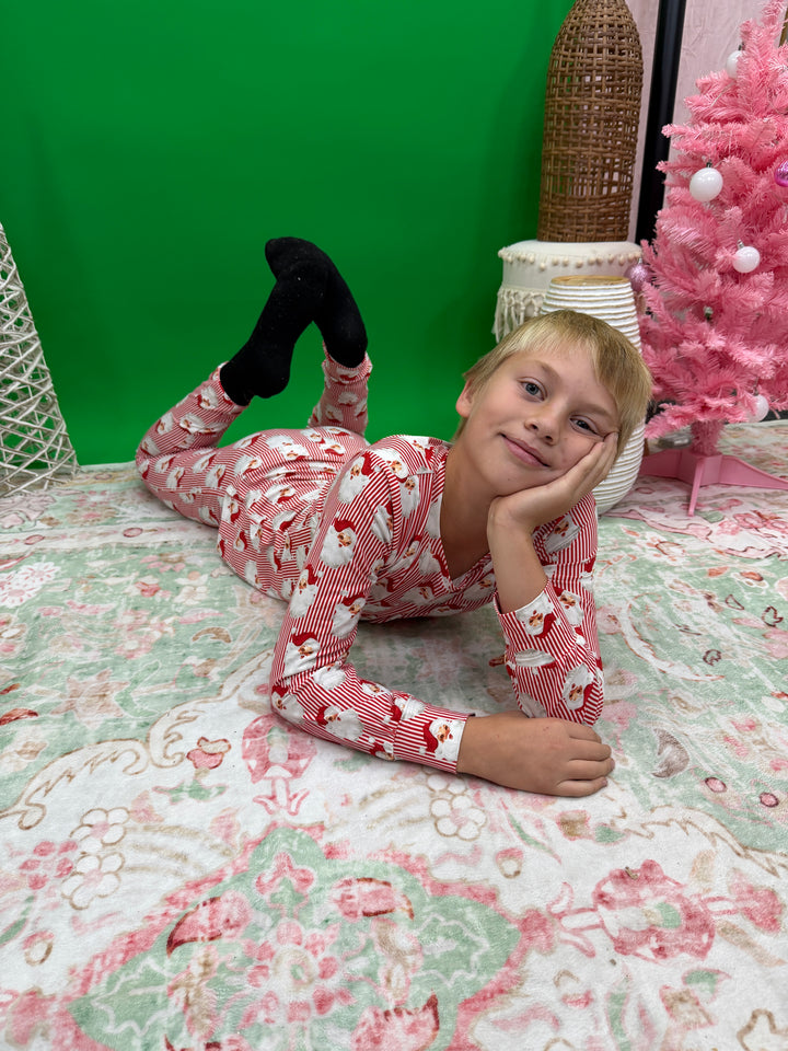 Kids Santa Baby Red Pj Sets