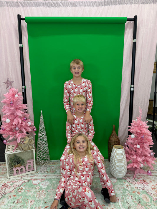 Kids Santa Baby Red Pj Sets
