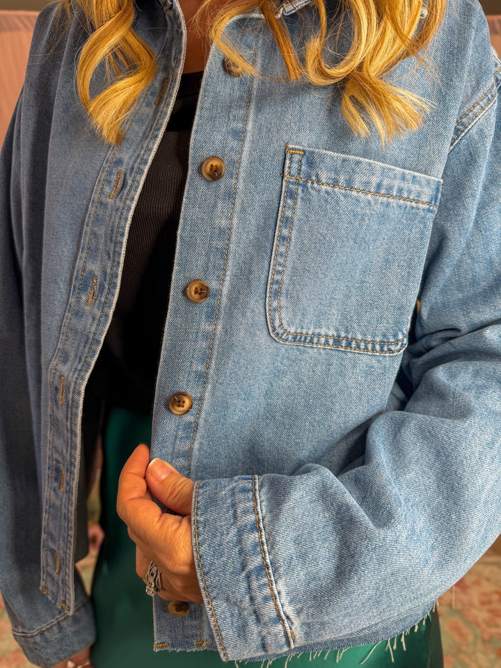 Free Spirit Denim Shacket