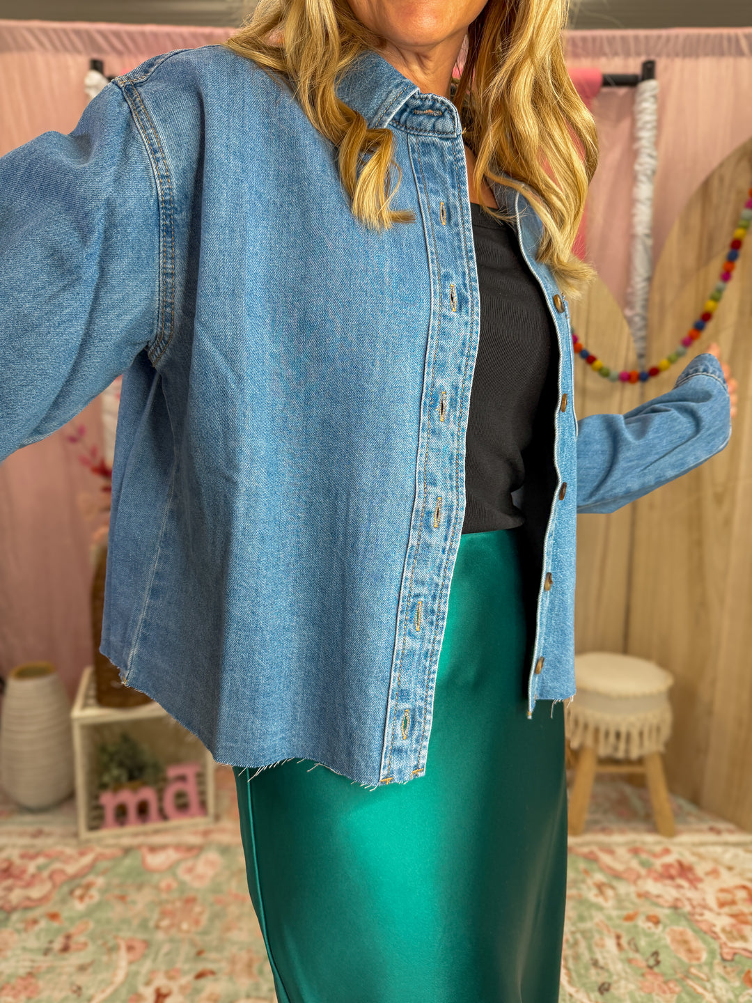 Free Spirit Denim Shacket