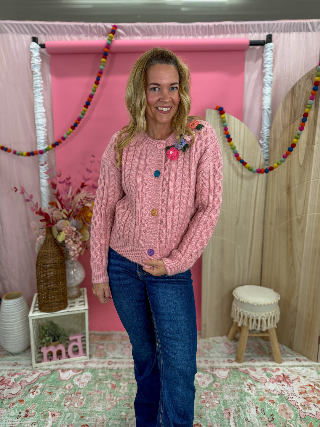 Sweetheart Crochet Garden Cardigan