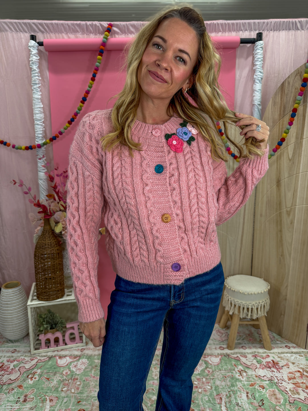 Sweetheart Crochet Garden Cardigan