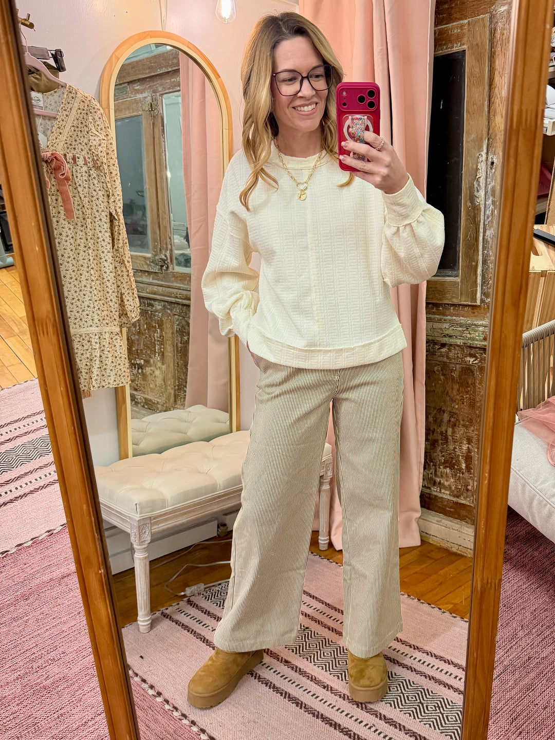 Striped Wide Leg Pants