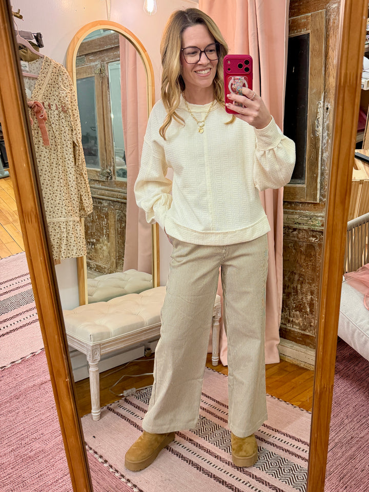 Striped Wide Leg Pants