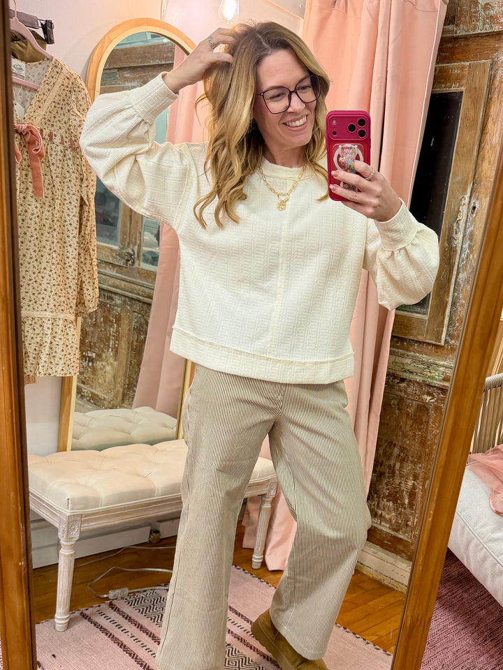 Striped Wide Leg Pants