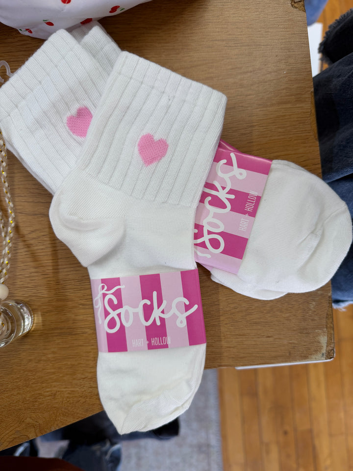 Heart Crew Socks