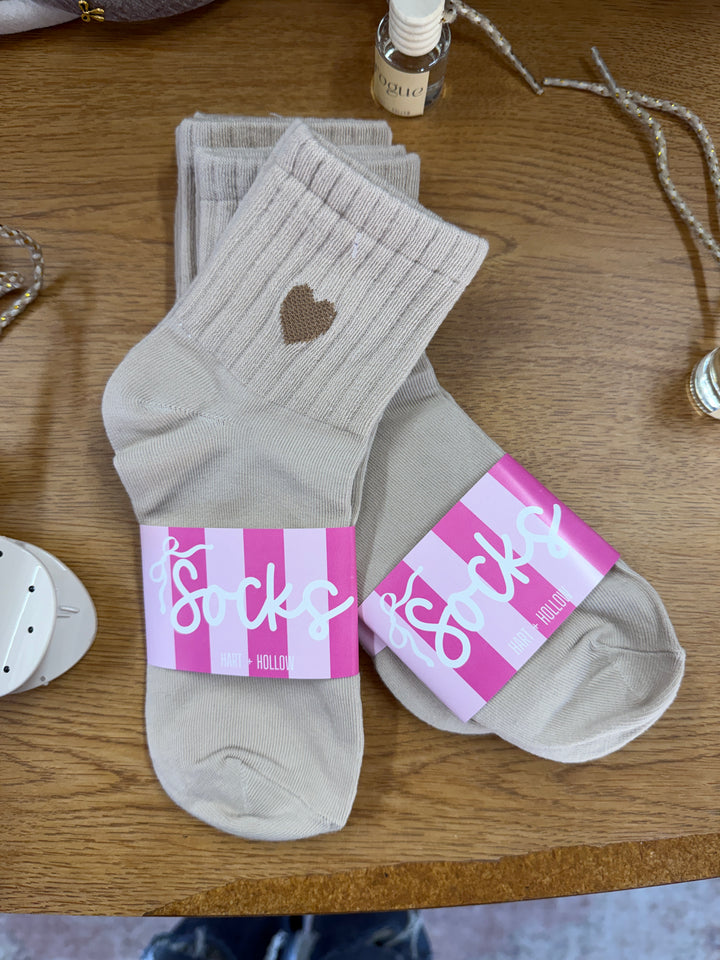 Heart Crew Socks