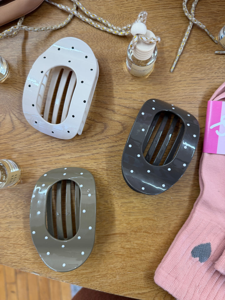 Polka Dot Flat Clips