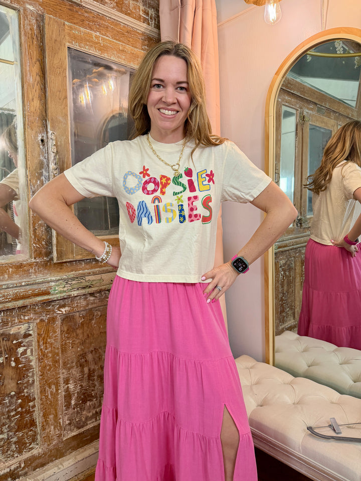 Oopsie Daisies Crop Tee