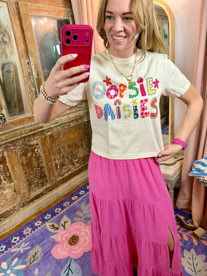 Oopsie Daisies Crop Tee