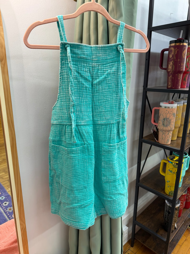Easy Days Gauze Romper - Turquoise