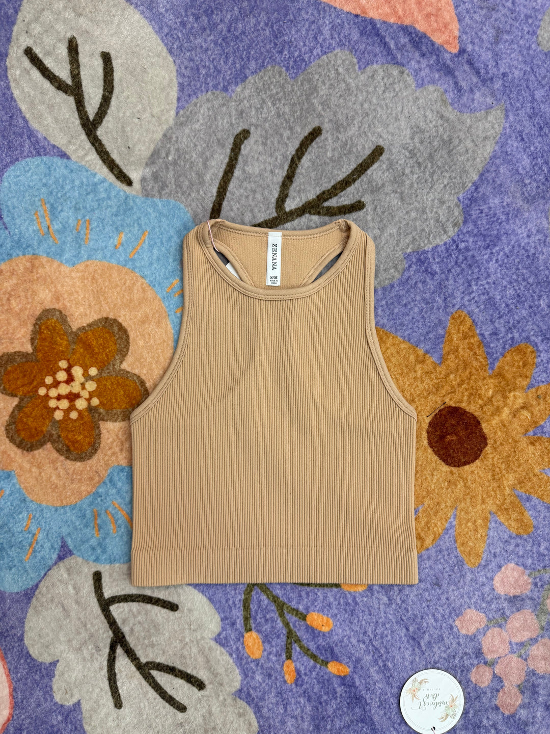 Everyday Essential Ribbed Crop Brami - Brush