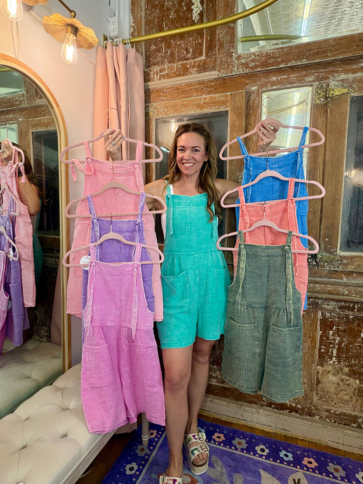Easy Days Gauze Romper - Blue