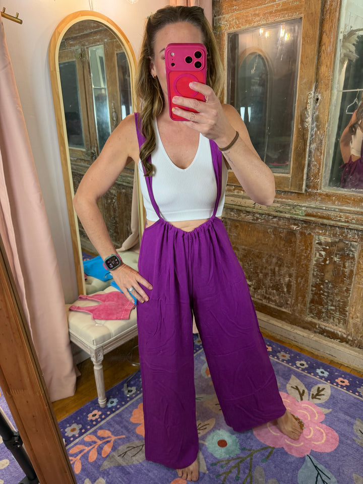Plum Perfect Wide Leg Jumpsuit