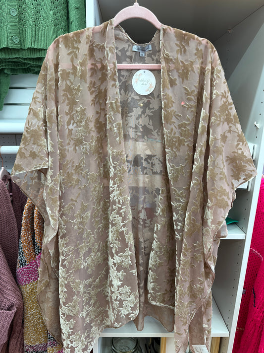 Velvet Floral Kimono