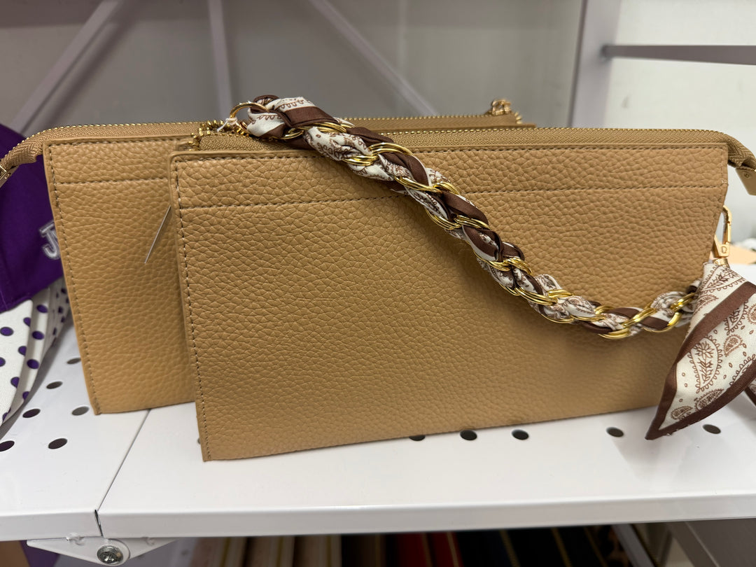 On the Go Convertible Crossbody - Beige