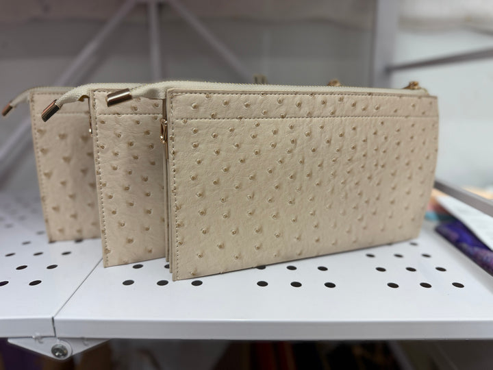 On the Go Convertible Crossbody - Light Beige