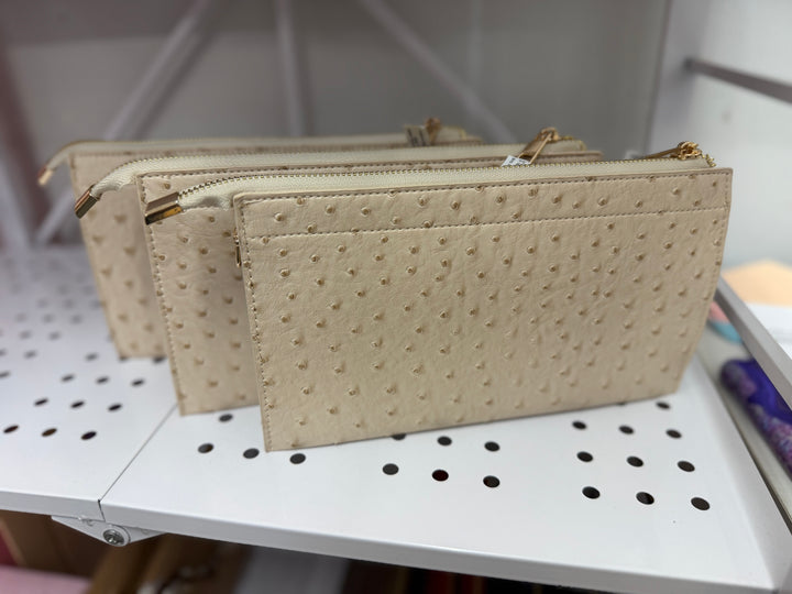 On the Go Convertible Crossbody - Light Beige