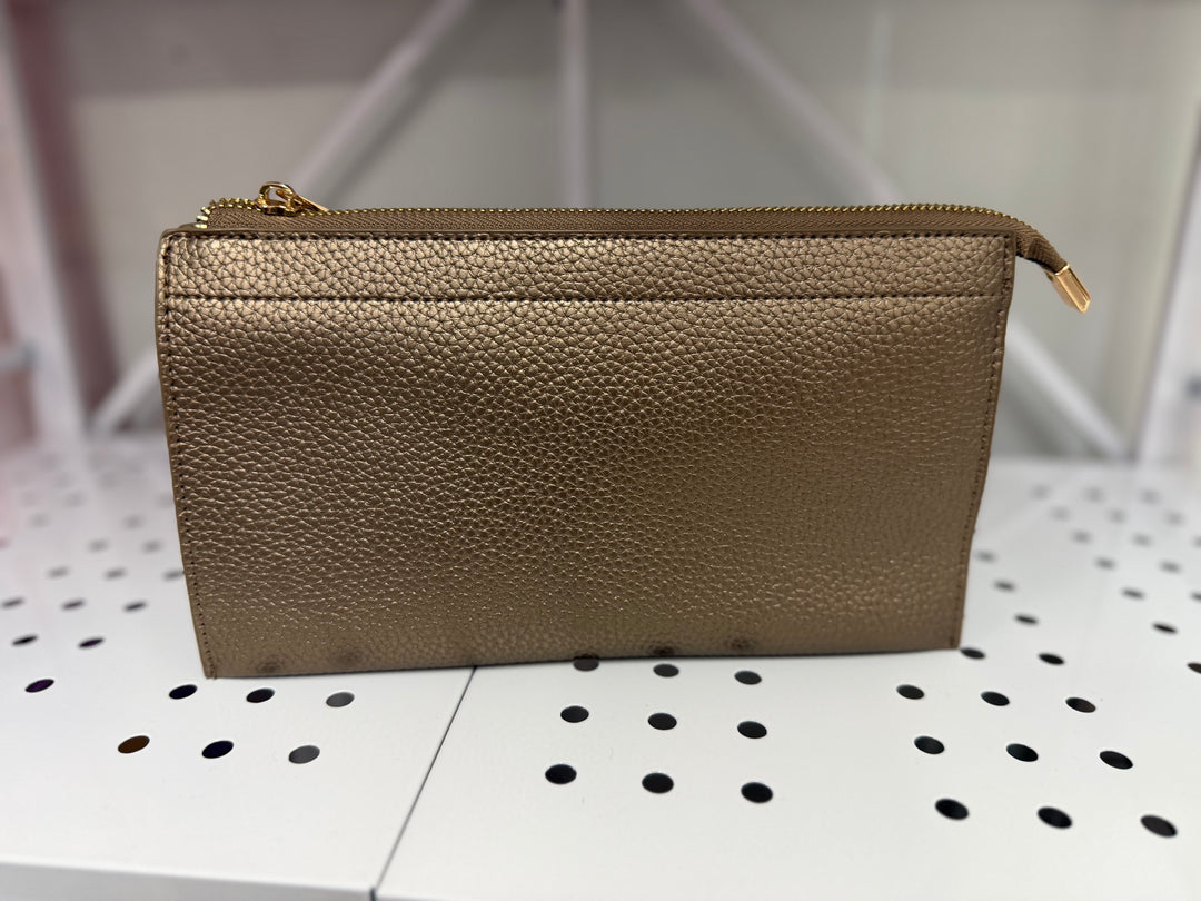 On the Go Convertible Crossbody - Bronze