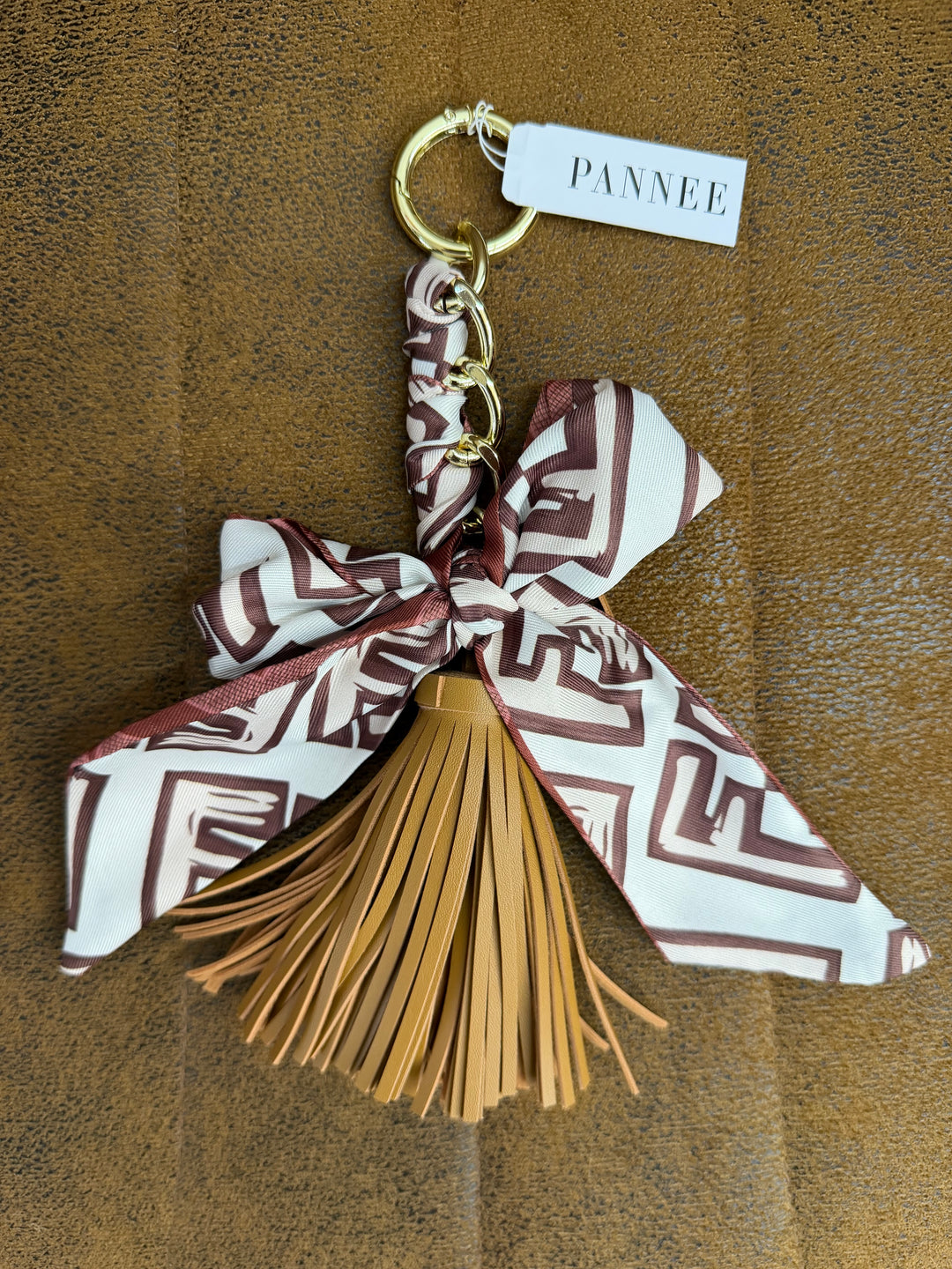 Scarf Bow Tassel Keychain