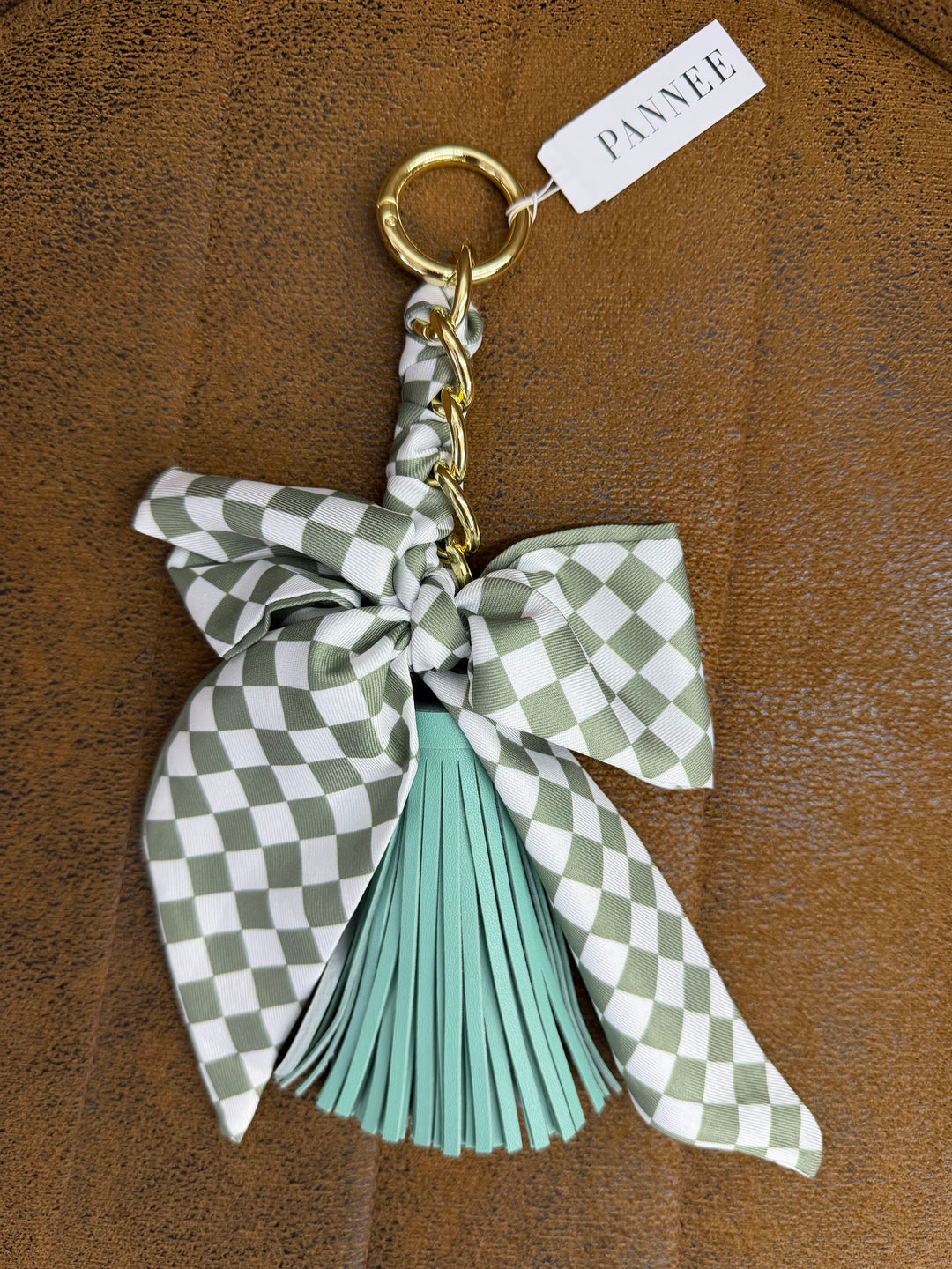 Scarf Bow Tassel Keychain