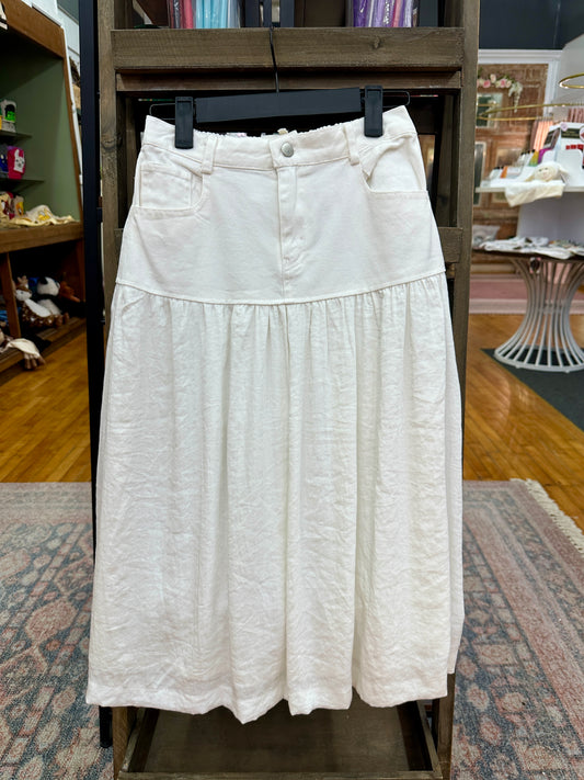 Girls Fuzed Fabric Maxi Skirt