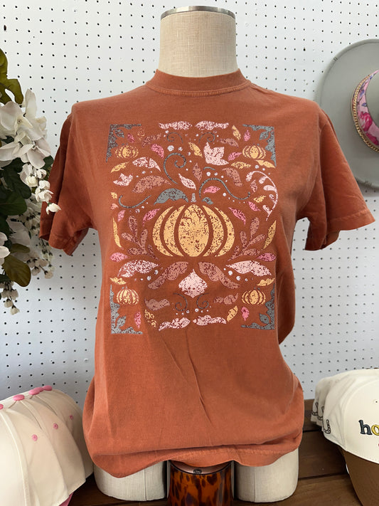 Abstract Pumpkin Tee