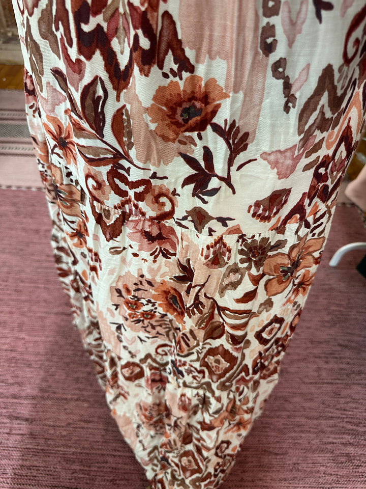 Long Sleeve Woven Maxi Dress