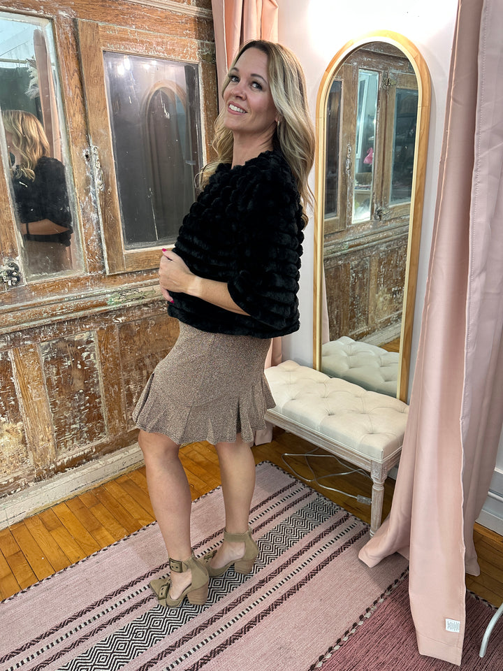 Faux Fur Crop Jacket