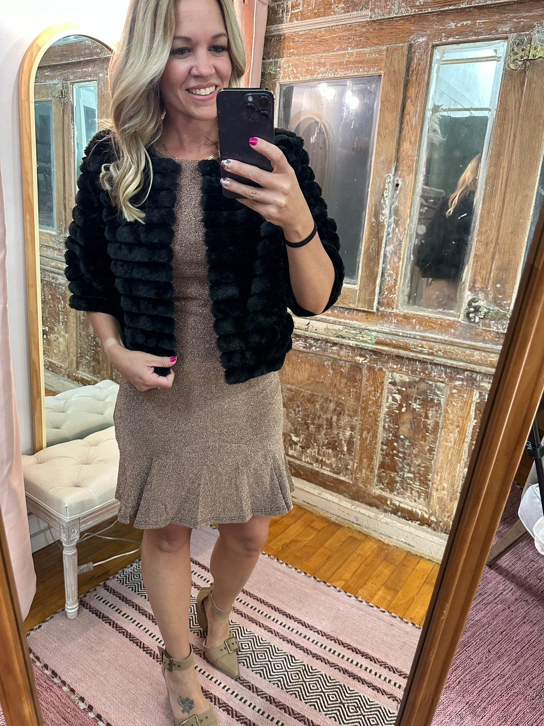 Faux Fur Crop Jacket