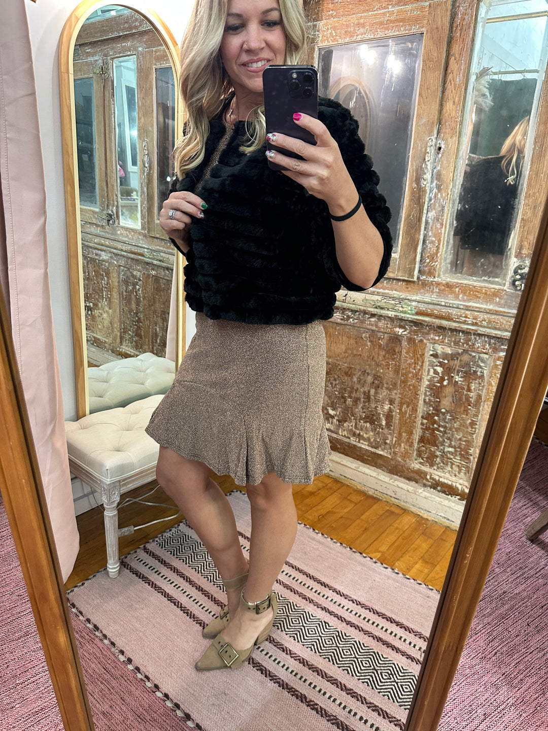 Faux Fur Crop Jacket