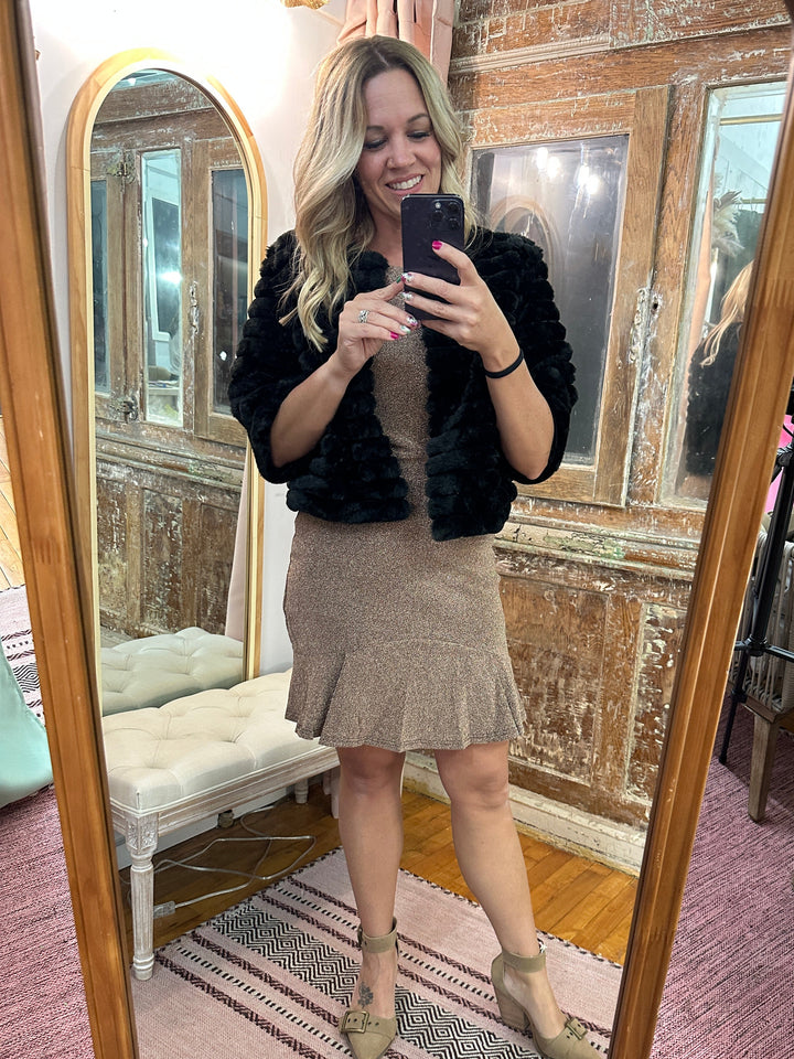 Faux Fur Crop Jacket