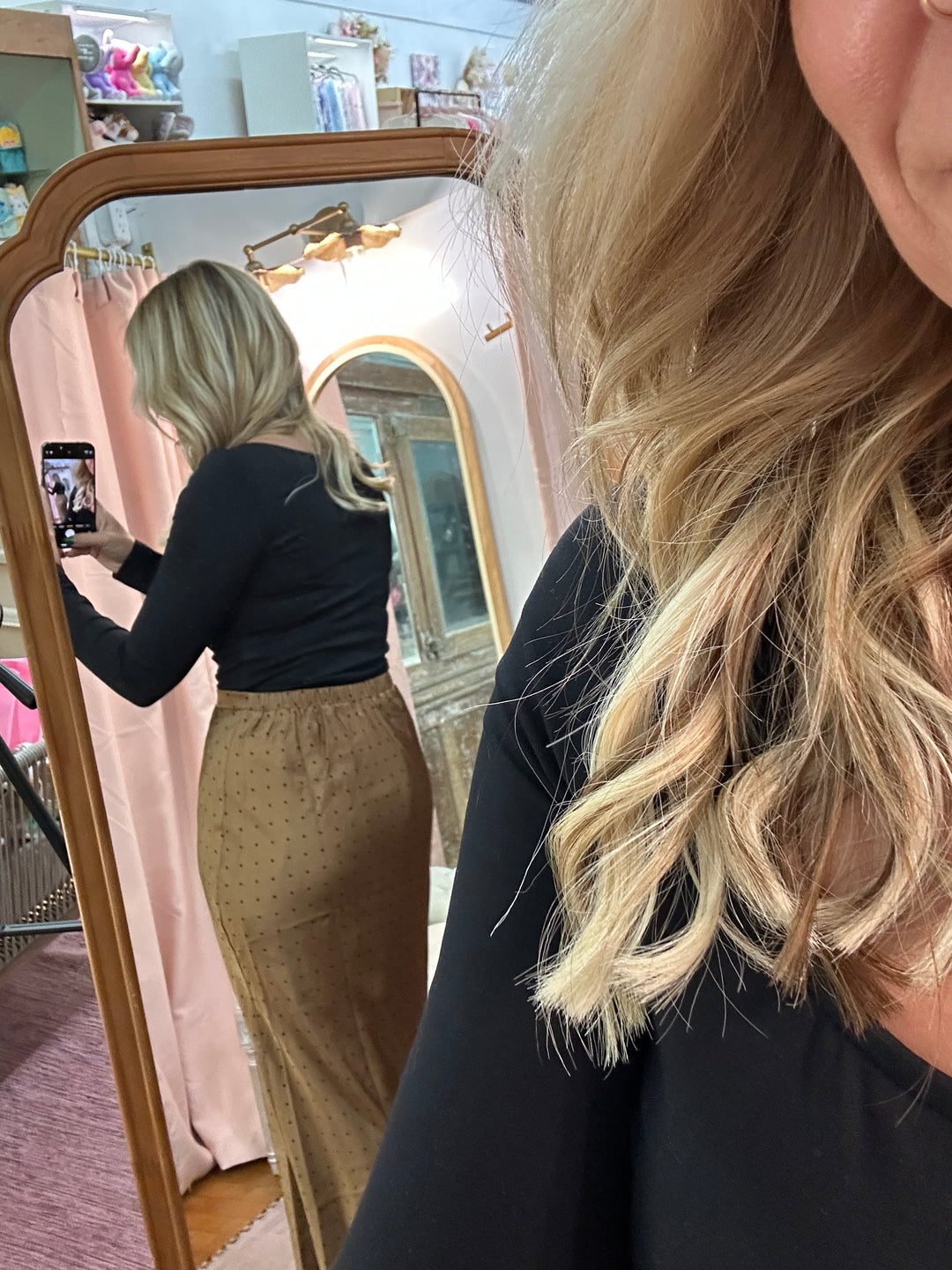 Fitted Square Neck Long Sleeve Athleisure Top