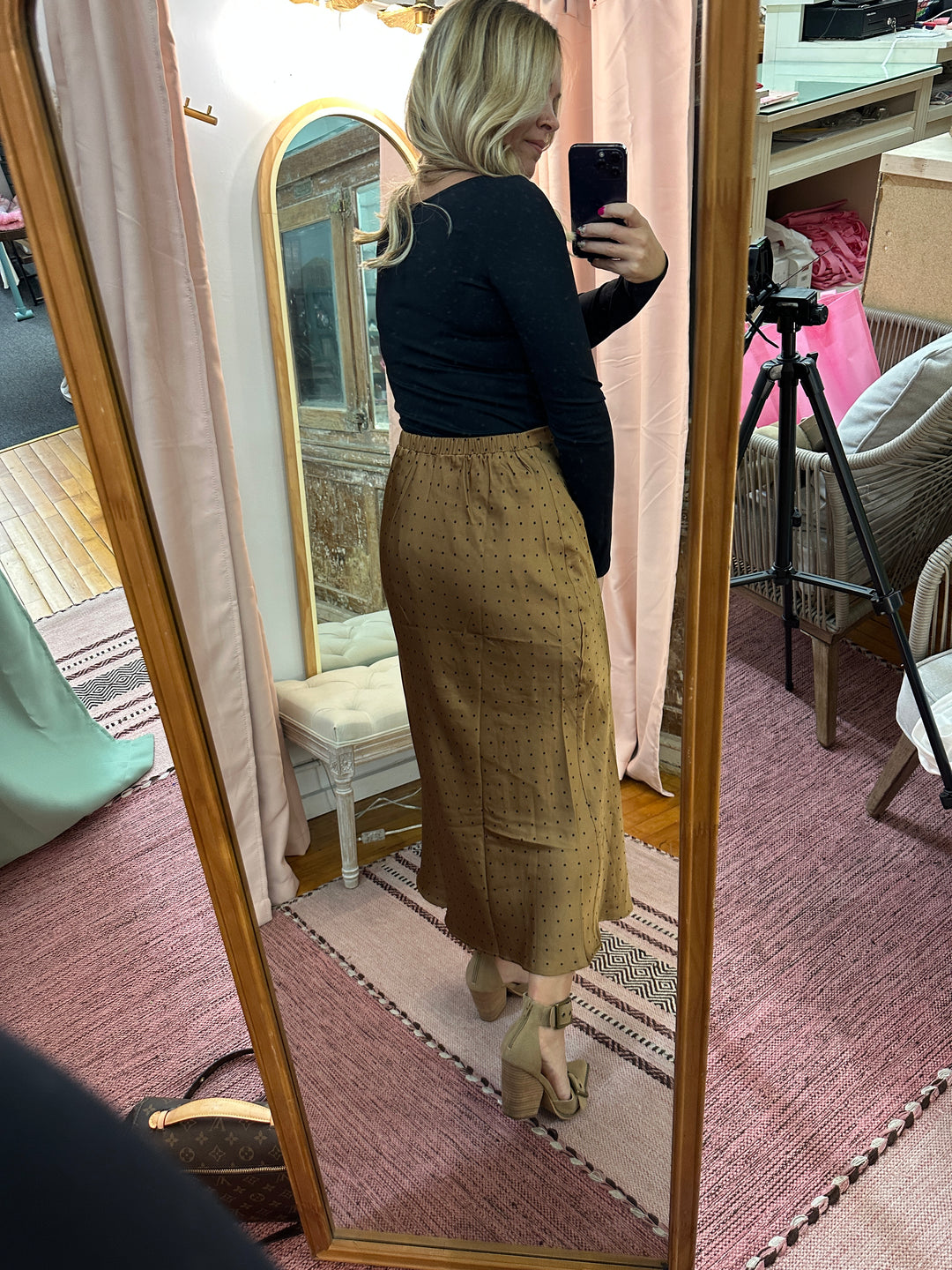 Fitted Square Neck Long Sleeve Athleisure Top